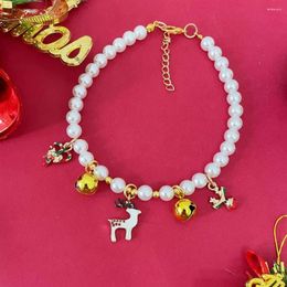 Dog Apparel Imitation Pearl Necklace Beautiful 3 Styles Friendly To Skin Pet Supplies Kitty Jewellery