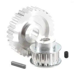 Decorative Plates 2Pcs Metal Synchronous Pulley Gear Motor Belt Drive Wheel S Cj0618 Mini Lathe Gears Cutting Machine