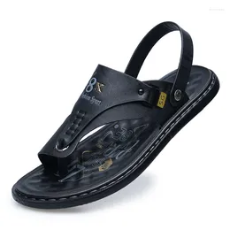 Sandals Summer Fashion Men's Designer Soft Sole Non-slip Outdoor Beach Male Shoes Casual Man Flip-flops
