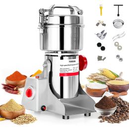 Blender 1000g Electric Grain Mill Grinder Spice Commercial 3500W 110V Superfine Powder Grinding Pulverizer Stainless Steel Machine Swing
