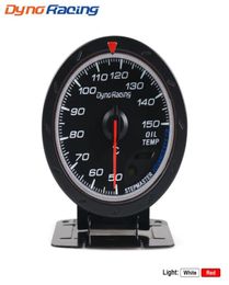 Dynoracing 60MM Car Oil Temperature Gauge Red White Lighting 50 150 Celsius Oil Temp Gauge Car Metre with sensor BX1014705187834