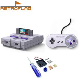 Gamepads Retroflag SUPERPi U CASE/J Case +Wired Gamepad with coolling fan+heatsinks for Raspberry Pi 3B Plus (3B+)/3B