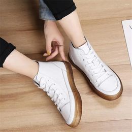 Casual Shoes High-top Hi Tops Sneakers For Women Vulcanize 2024 Trend Black Spring Sports Krasovka Snaeaker Exerciser In Offers