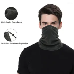 Bandanas Warm Cycling Headwear Polar Fleece Neck Tube Ear Warmer Skating Running Camping Hiking Scarf Face Mask