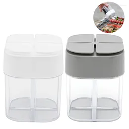 Storage Bottles 1-5Pcs 4 In 1 Spice Bottle Jars Container BBQ Seasoning Jar For Kitchen Outdoor Camping