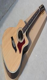 Factory Custom 41 inch 314ce Acoustic Guitar with Top SolidDots Fret InlayCut Away BodyCan be Customized8629659