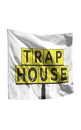 Trap House Flag Banner 3x5Ft College Dorm Room Man Cave Frat Wall Outdoor Flag 100D Polyester Banner Fast 5952237