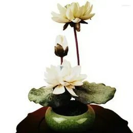 Vases Buddha Front Flower Supply Shrine Vase Artificial Lotus Plastic Wudao Zen Study Decoration