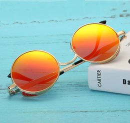 Modern Designer Unisex Men Women Round Metal Frame Shades Polarised UV400 Sunglasses A3718876649