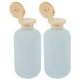 Liquid Soap Dispenser 2 Pcs Repackaged Lotion Bottle Travel Bottles Plastic Shampoo With Lids Empty Dispensing Refillable