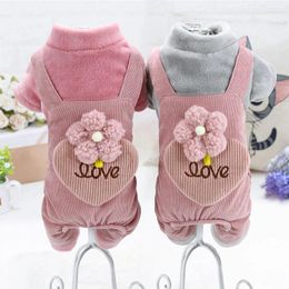 Dog Apparel Warm Clothes Winter Puppy Coat Outfit Small Clothing Jumpsuit Overalls Yorkshire Bichon Poodle Schnauzer Pet XL