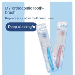 Orthodontics Toothbrush for Dental Braces Clean Between Teeth Brush Soft Bristles U Shaped Deep Cleaning Non-slip Handle