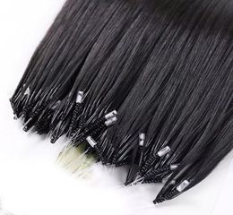 The Most Comfortable Remy Nano Ring Human Hair Extension Black Brown Blonde Color 100s Micro Loop Beads 70g 80g 148786866