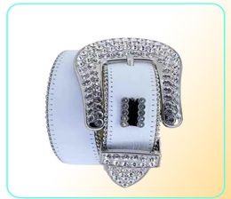 Fashion Designer Belts Simon Belts For Men Women Waistband With Full Screen Shiny Diamonds Belt White Cintura Uomo kingscover6276675