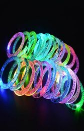 Novelty Lighting Colourful LED Flash Glow Bracelets Acrylic Lightup Wristbands light up bracelet for rave party bar festival chris8724638