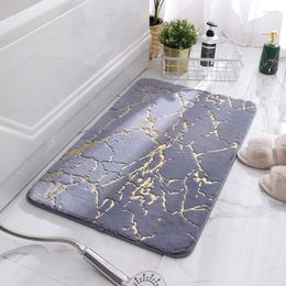 Bath Mats Oversized Luxury Wool Stamping Strong Water-absorbent Locking Thread Technology Foot Comfort Double Anti-slip Bathroom