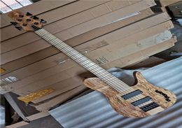 5 strings Original Neckthrubody Electric Bass Guitar with Black hardwareMaple fingerboardoffer customize9249713
