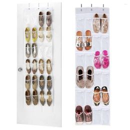 Storage Bags Space Saver 24 Pockets PVC Home Shoes Sorting Bag Pouch Rack Hanging Organiser