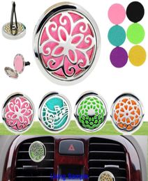 Car Perfume Diffuser Air Condiitoning Vent Clip Freshener Aromatherapy Essential Oil Diffuser with 5PCS Felt Pads 4879508