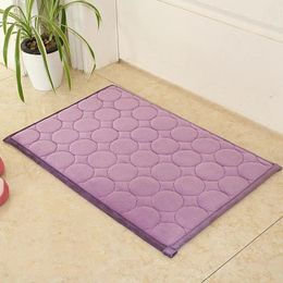 Bath Mats Household Bathroom Non-slip Memory Foam Floor Solid Colour All- Pads Bedroom Kitchen Porch Comfortable Foot Rugs