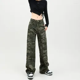 Jeans femminile streetwear donna ad alta vita abiti vintage coreani in gamba dritta denim abbigliamento da donna y2k pantaloni