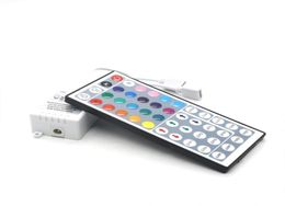 Edison2011 Dual Connectors Output DC12V 6A RGB Controller 44 Keys IR Remote Dimmer For Two Rolls 3528 2835 5050 LED Strip Light Co1589752