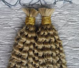 Bulk menschliches Haar Whole 2 Bündel Bulk Afro Kinky Curly Flechthaar 200 g No Schuss menschliches Haar Masse für Flechten5691177