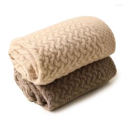 Blankets Luxury CASHMERE Baby Blanket Custom Moving Home El Travel Sofa Bed Knitted Kids Throw