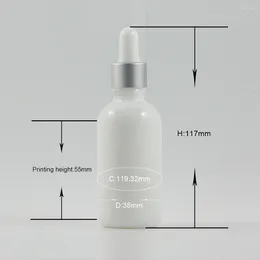 Storage Bottles Glass Bottle With Dropper Perfume For Essential Oil Liquid Reagent Pipette Refillable Empty 50ml