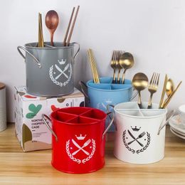 Kitchen Storage Nordic Drain Chopsticks Cage Removable Holder Knife Fork Spoon Tableware Rack Containers Organiser Accessory