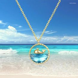 Pendant Necklaces Whale Necklace Female Luxury Niche High Sense Fishtail Clavicle Chain To Send Girlfriends Gifts