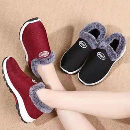 Casual Shoes Cotton Women Winter Warm Causal Sports Platform Booties Wedges 2024 Comfortable Short Plush Loafers Botas