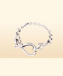 NEW Chunky Infinity Knot Chain Bracelet Women Girl Gift Jewellery for Pandroa 925 Sterling Silver Hand Chain bracelets with Original8233235