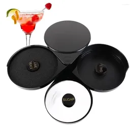 Storage Bottles Black Durable Bartender Tool For Cocktail Bar Reusable Sugar Box Salt Applicator Glass Rimmer