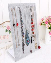 High Quality L Shaped Necklace Stand Jewellery Pendants Display Jewellery Organiser Shelf Pendant Holder Jewellery Decoration Showcase1352356