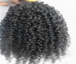 brazilian human afro coarse hair weaves queen products natural color hair extensions 100g 1bundle9342033