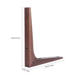 Triangle Wooden Shelf Brackets Wall Corner Brace Brackets Wall Mounted Table Shelf Support Holder Furniture Hardware