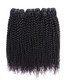 Natural Colour 3 Bundles Afro Kinky Curly Remy Indian Human Hair Weaving 1026 inch No Shedding Weft4204751