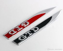 GTD Blade Side Fender Badge Emblem for VW Golf 4 6 7 Passat B5 B6 B7 CC Polo Tiguan Touran Styling Accessory4849965