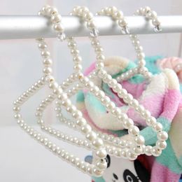 Dog Apparel 1Pcs Baby Hangers For Clothes Kids Pet Pearl Plastic Hanger Child Rack Mini Wardrobe Coat 20cm