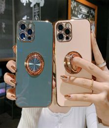 Phone Holder cases for iphone 13 13Pro Max Ring Grip Plating stand case for iphone 11 12 11Pr Max 12Pro XR XS 7 8Plus cover8430183