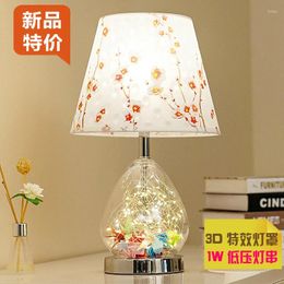 Decorative Plates Desk Lamp Bedroom Bedside Creative 3D Warm Romantic Wedding Decoration Lighting Nordic Ins Simple Modern Decorati