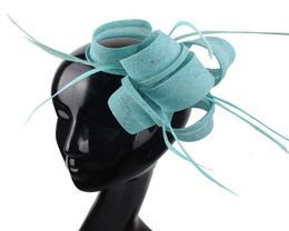 Women Nice Wedding Fascinator Headwear Bride Elegant Mariage Fashion Headdress Party Dinner Ladies Feathers Hair Accessories3660391