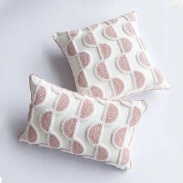 Pillow Cover 45x45cm/30x50cm Cotton Abstract Ivory Loop Tufted For Home Decoration Living Room Bedroom Sofa Couch