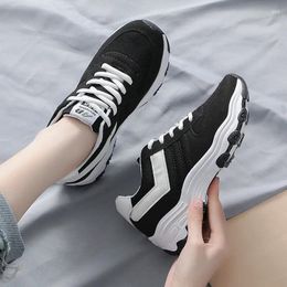 Casual Shoes Spring Mesh Sneakers Female Breathable Students Running Solid Color Simple Women's