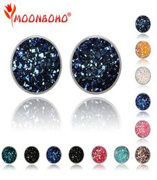 14 Colour 12MM Trendy Brand Earrings Top Quality Ball Crystal Stud Earring For Women Whole Fashion Jewelry8513464