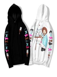 RIPNDIP High quality fashion designer clothing pay homage to painter cat printing Hooded Plush cotton sweater for men and women3570424