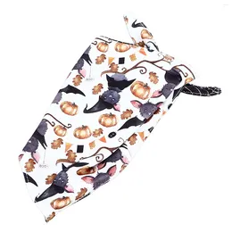 Dog Apparel Bandana Halloween Unique Pattern Pet Triangle Bibs Scarf For Costume Accessories Decoration