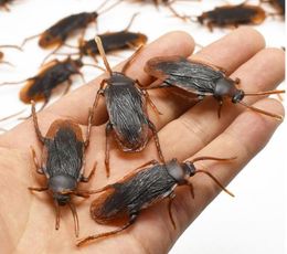 Funny Fake Cockroach Halloween Decoration Jokes Pranks Maker Novelty Tricks Simulation False Cockroach Toys GB10813246590