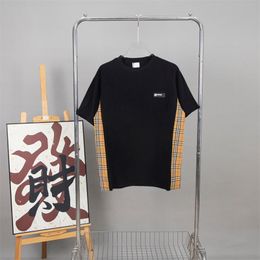 المصمم الصيفي للرجال T Shirt رجل عرضي Tees فضفاضة مع رسائل طباعة الأكمام القصيرة من الأعلى بيع الرجال الفاخرة الفضفاض